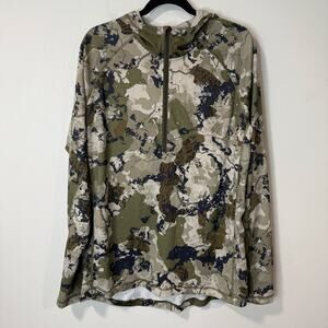 Kings Camo XKG Elevation 1/4 Zip Pullover Top Green Brown XL Hunting